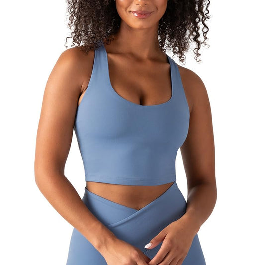 YITTY Active Women's UltraLuxe Built-in Bra Tank Top, Athleisure, 4-Way-Stretch