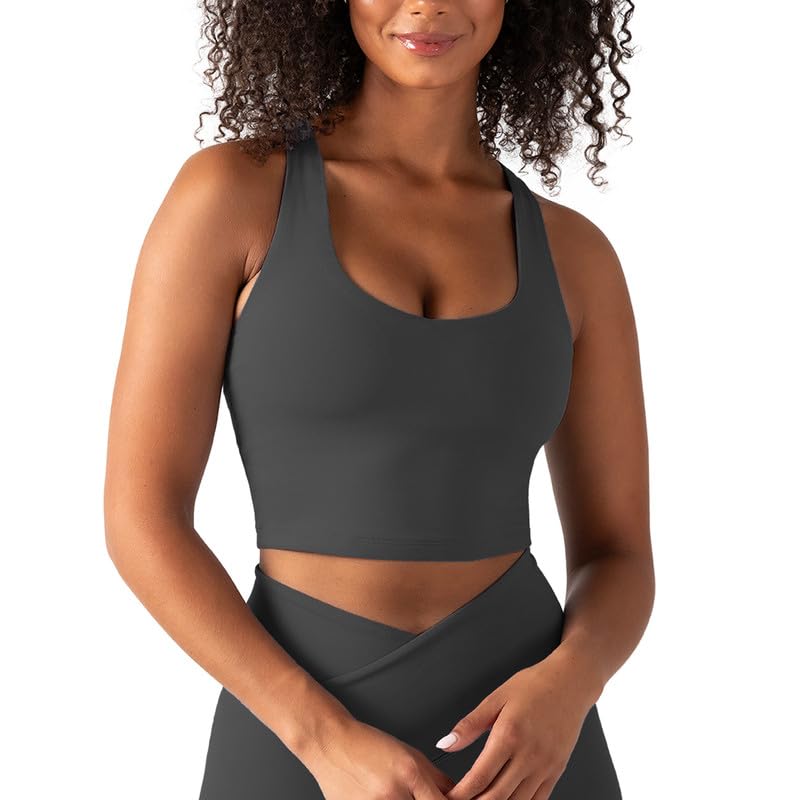 YITTY Active Women's UltraLuxe Built-in Bra Tank Top, Athleisure, 4-Way-Stretch