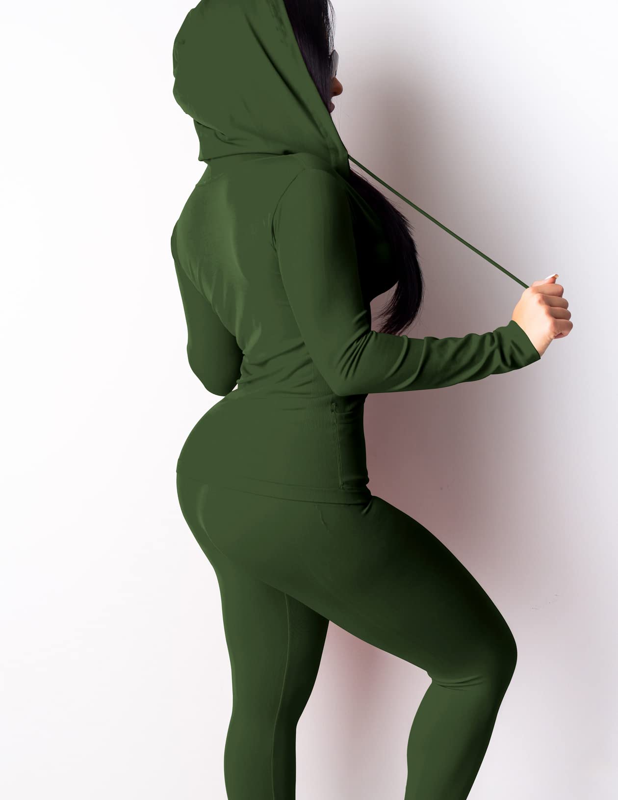 Mrskoala Two Piece Outfits for Women Jogger Sets Workout Sweat Suits Tracksuit Pants Set