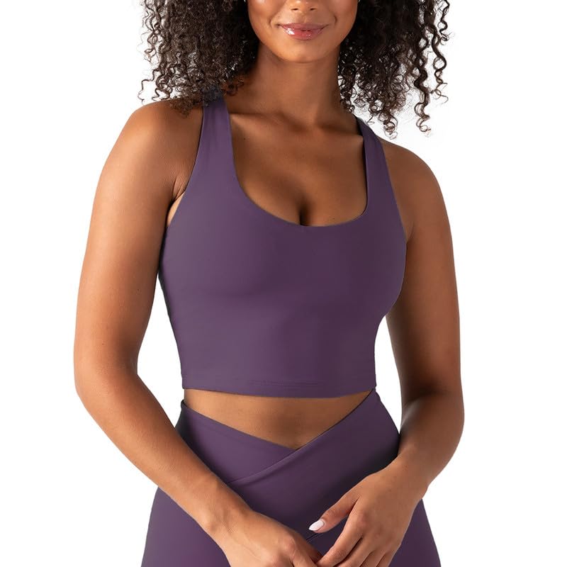 YITTY Active Women's UltraLuxe Built-in Bra Tank Top, Athleisure, 4-Way-Stretch