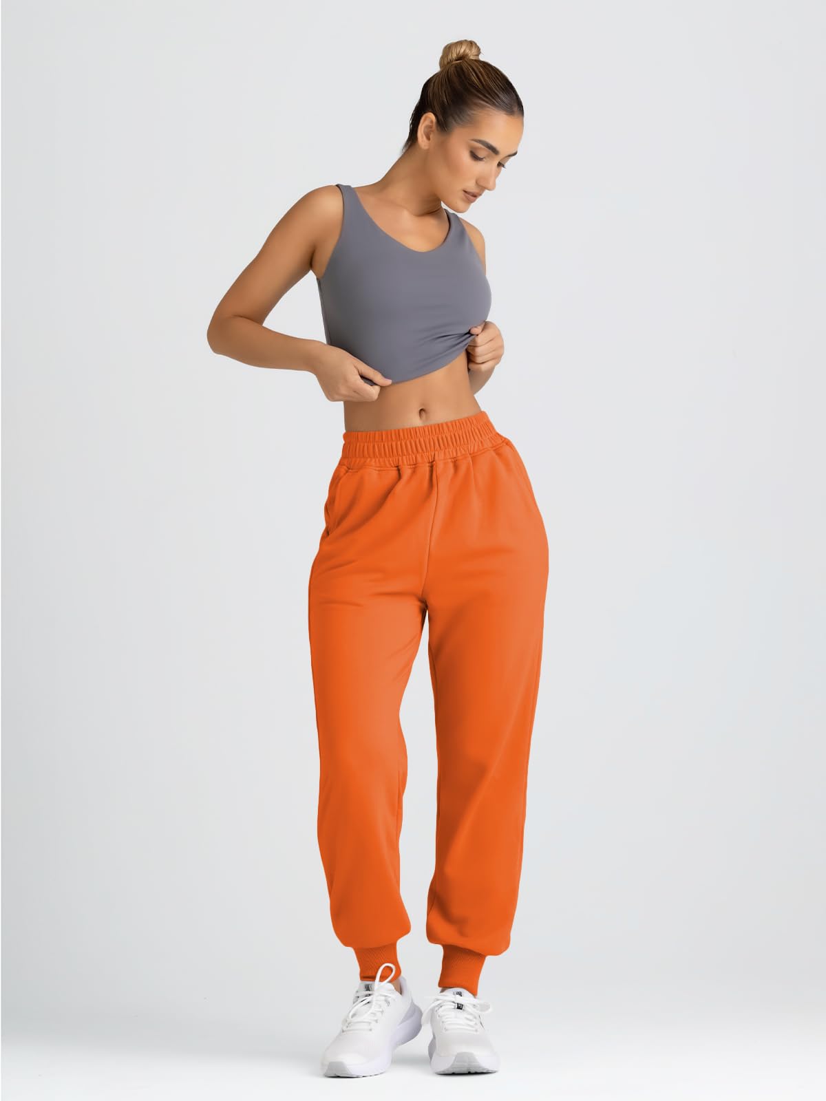 Yovela Sweatpants Women Baggy High Waisted Sweat Pants Fall Clothes Casual Joggers Y2k Aesthetic Warm Trousers with Pockets