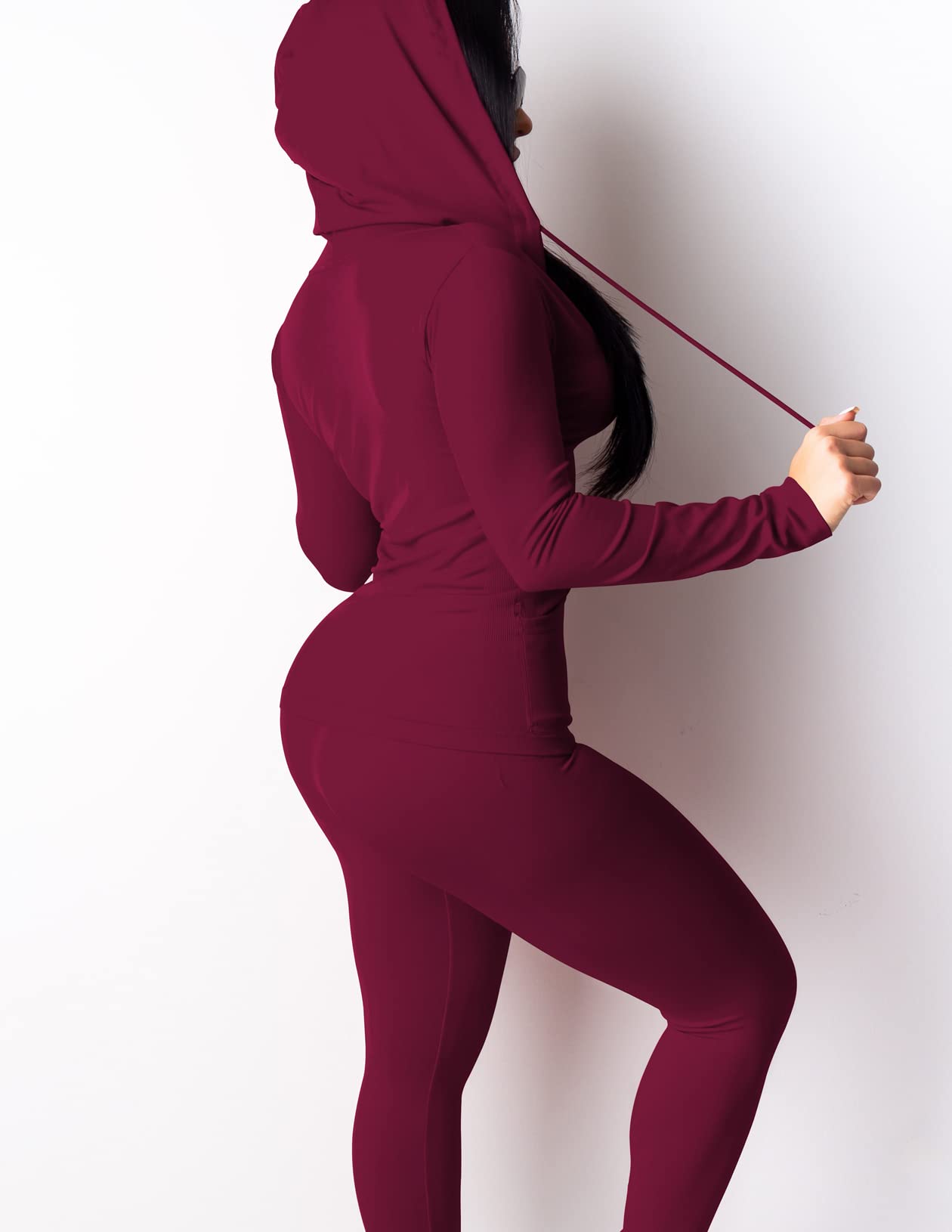 Mrskoala Two Piece Outfits for Women Jogger Sets Workout Sweat Suits Tracksuit Pants Set