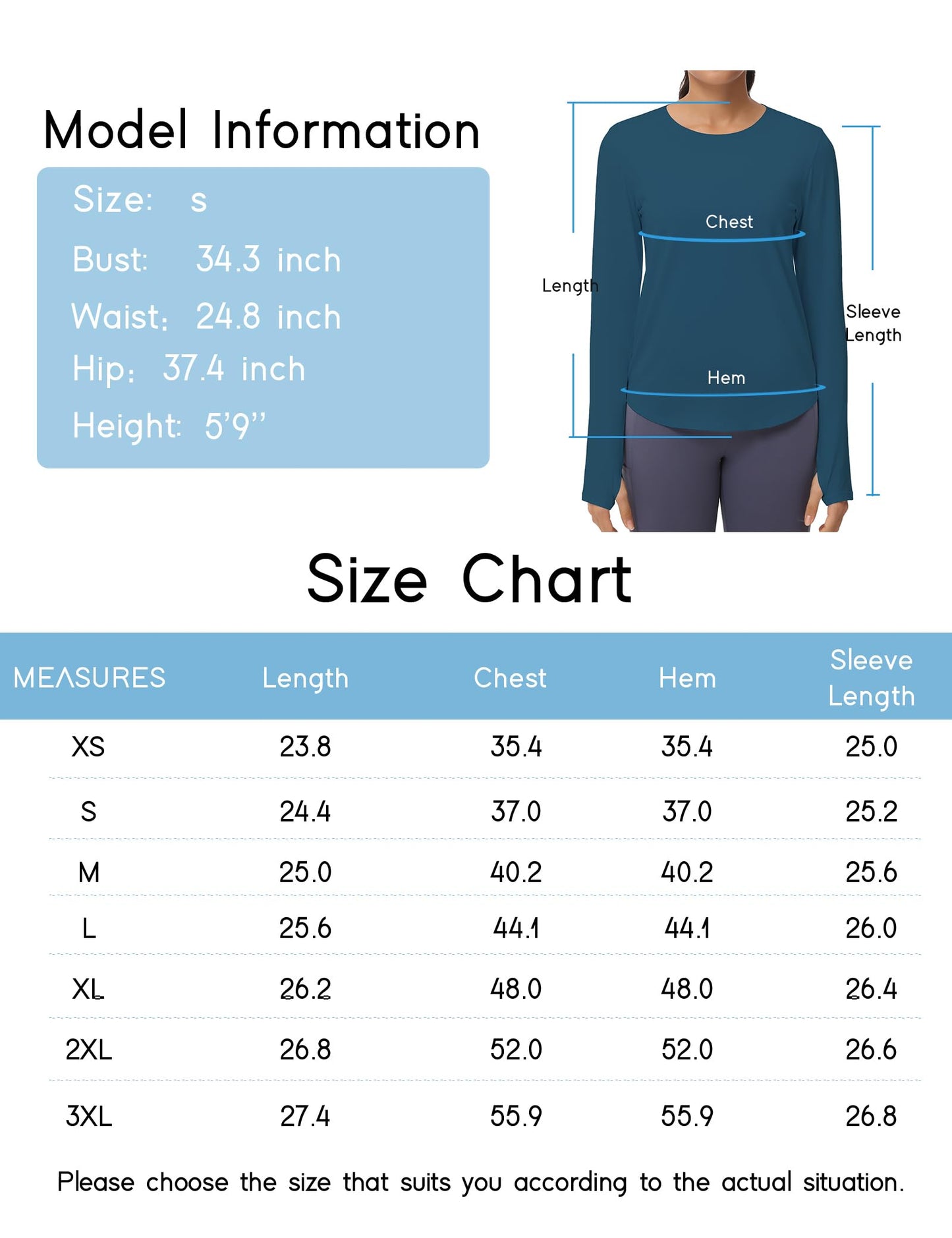 THE GYM PEOPLE Women's Long Sleeve Workout Shirts Athletic Crewneck Hiking Tops with Thumb Hole