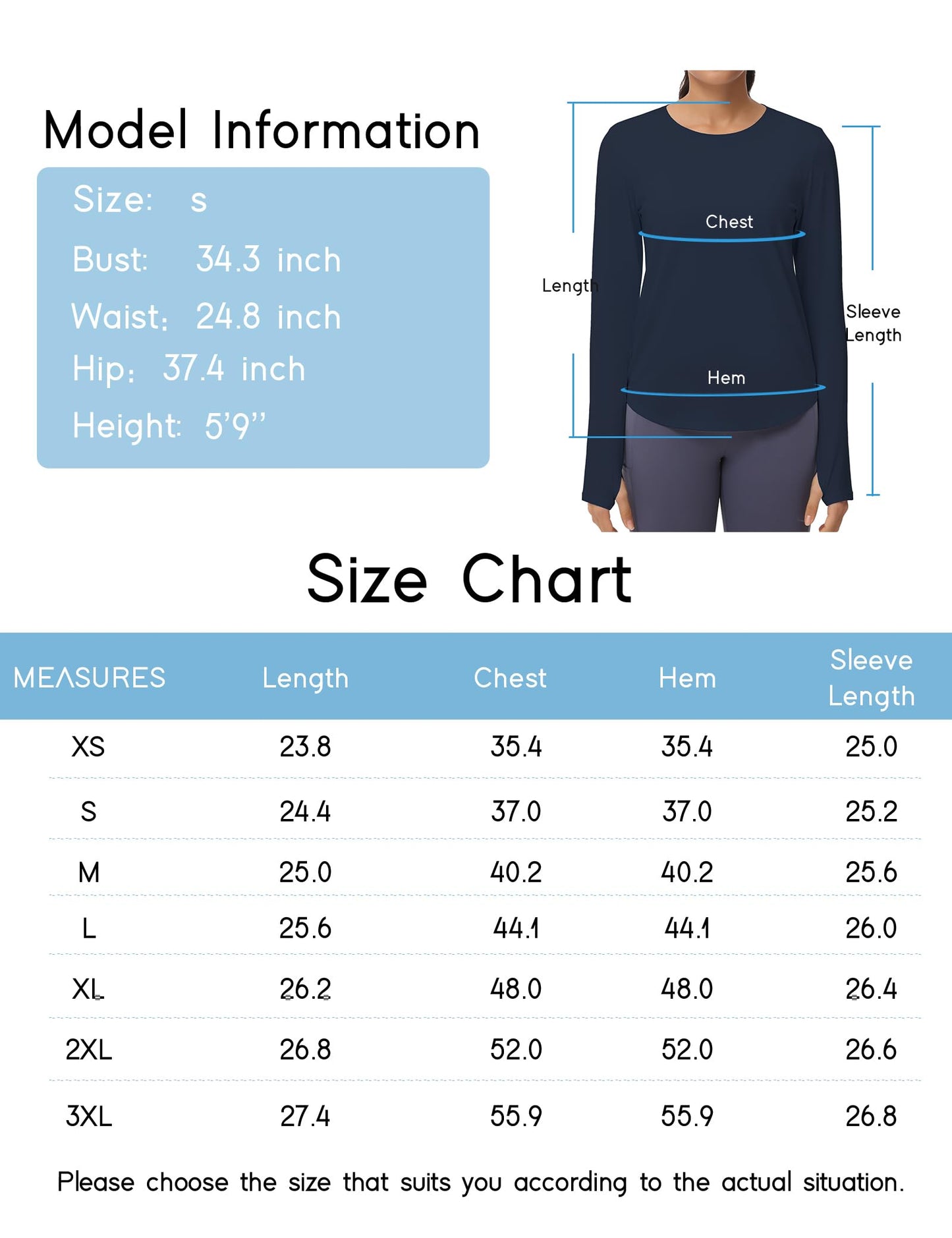 THE GYM PEOPLE Women's Long Sleeve Workout Shirts Athletic Crewneck Hiking Tops with Thumb Hole