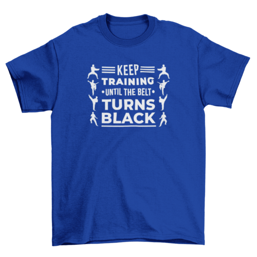 Karate martials silhouette t-shirt